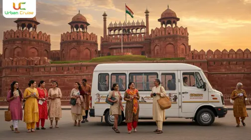 Tempo Traveller for Vacation - comfortable 9-26 seater vehicle with air conditioning, spacious seating, and ample luggage space for family holiday trips