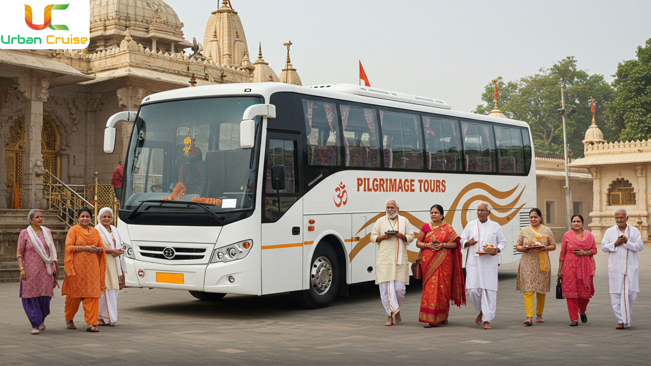 Luxury bus rental for pilgrimage