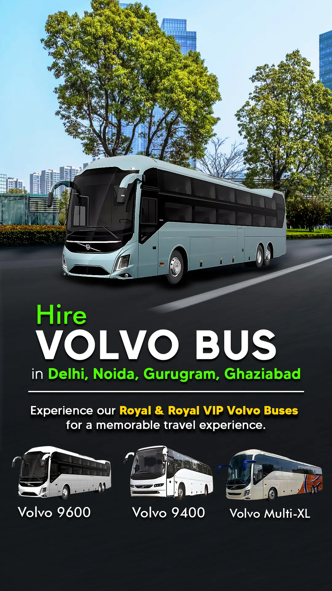 Volvo Bus rent in delhi- Urban Cruise