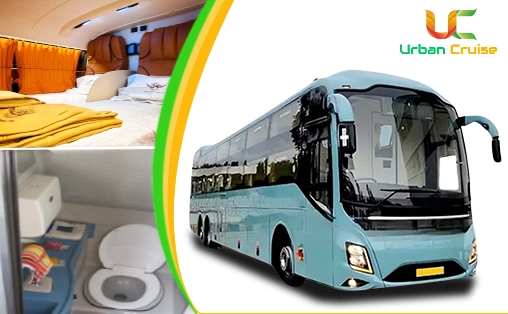 hire 40 berth volvo sleeper bus with washroom on rent in delhi