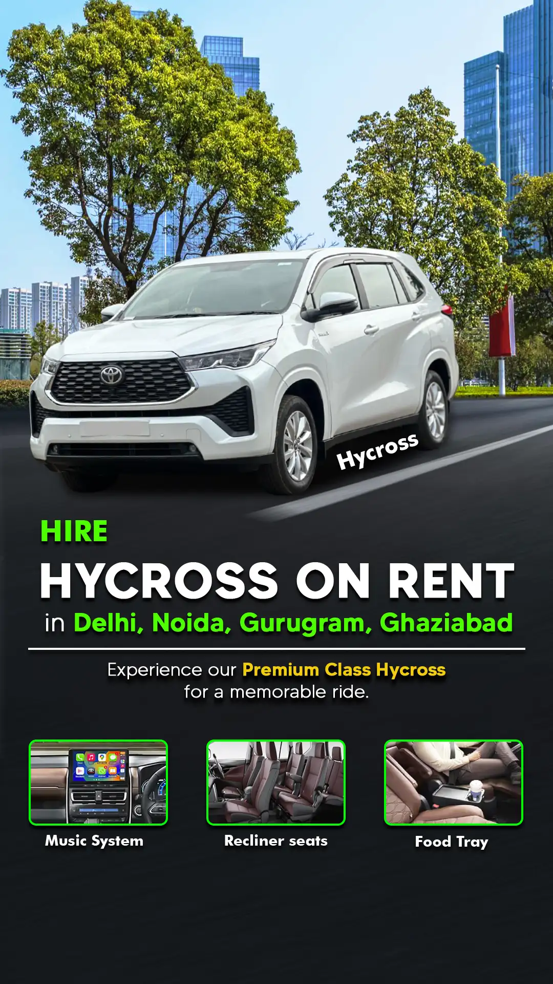 hycross on rent in delhi - Urban Cruise