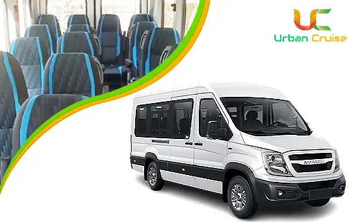 Hire force urbania 10 seater with massager on rent in delhi by urban cruise
