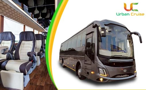41 Seater Volvo Semi Sleeper Bus on rent in delhi