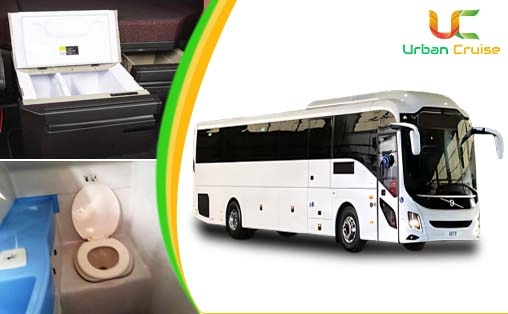   45 Seater Bus with Washroom & Fridge on rent in delhi