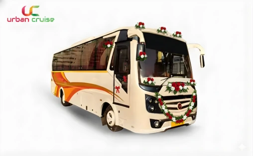 : Luxury Tempo Traveller for Corporate Events - professional 9-26 seater vehicle with air conditioning, comfortable seating, and luggage space for business transportation