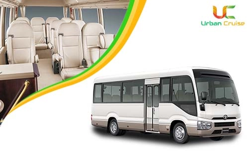 45 seater Bharat Benz bus hire toyota velfire on rent in delhi