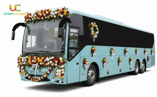 Luxury Tempo Traveller for Pilgrimage - comfortable 9-26 seater vehicle with air conditioning, spacious seating, and luggage space for religious journey groups