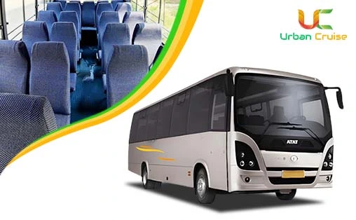 27 seater pack glass SML mini bus on rent in Mumbai
