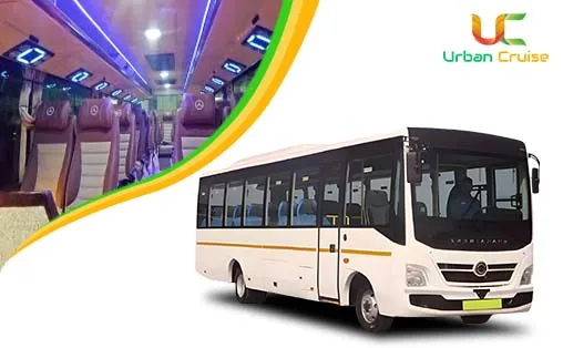 30 seater fully customized Bharat Benz Mini Bus on rent in Mumbai