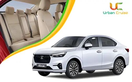 A white coloured 4 seater toyota etios on rent in delhi