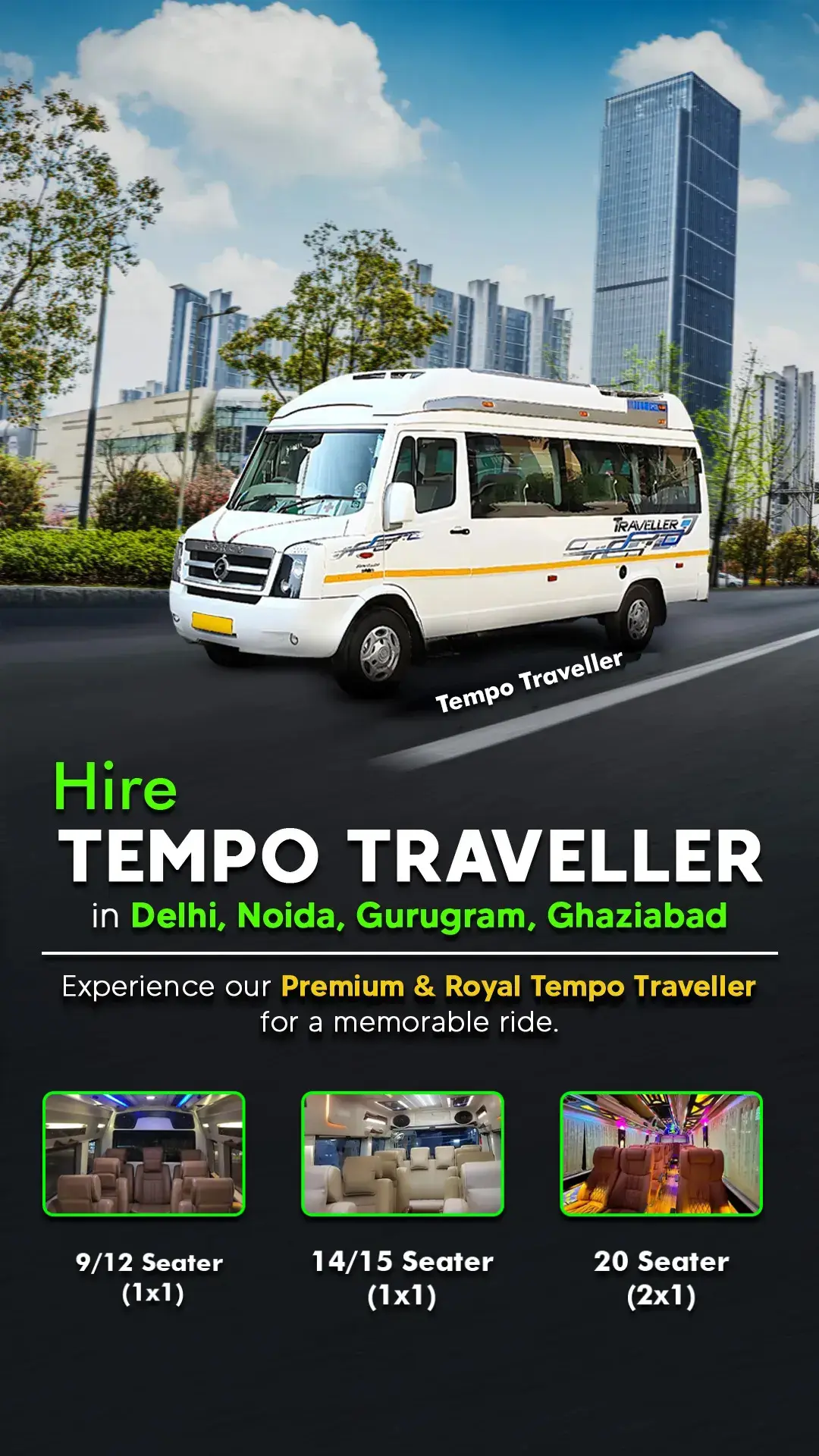 Tempo Traveller rent in delhi- Urban Cruise