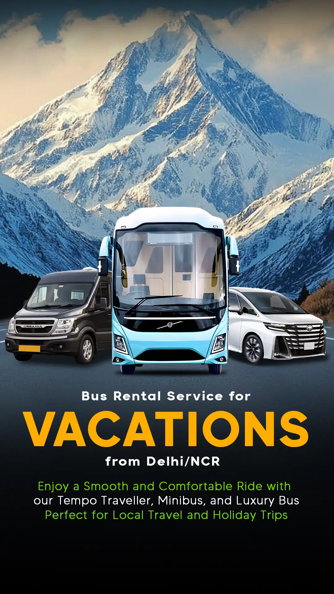 travel for vaction on rent in delhi- Urban Cruise