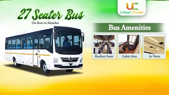 Hire 27 Seater Bus on Rent in Delhi for Family, Corporate & Event Travel