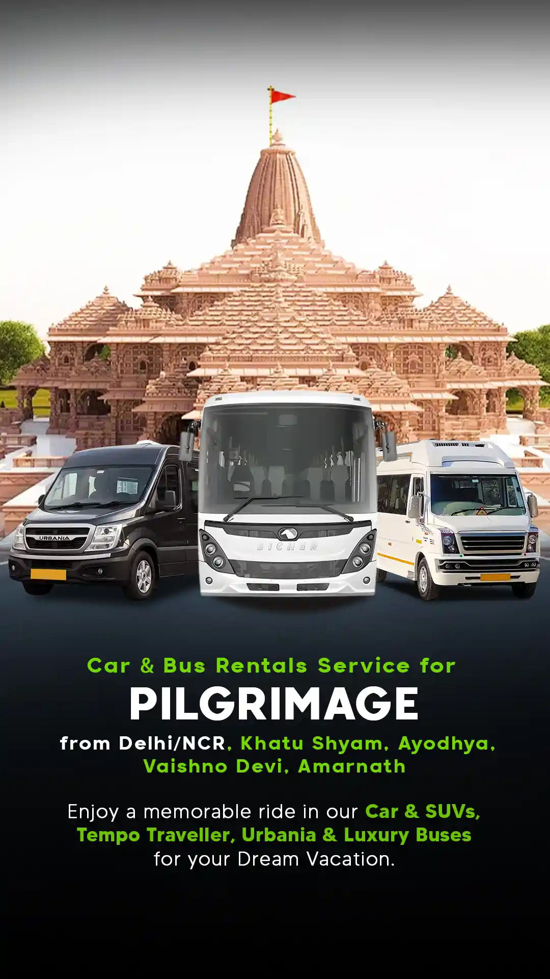 chardham on rent in delhi- Urban Cruise