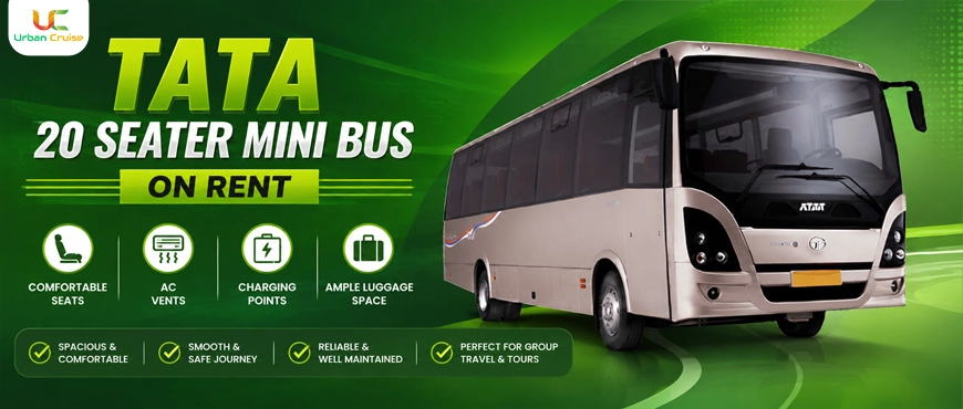 tata 20 seater mini bus on rent in delhi