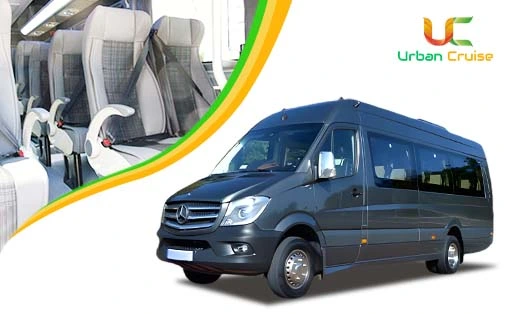 45 seater Bharat Benz bus hire toyota velfire on rent in delhi