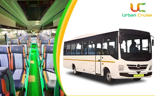 27 seater Bharat Benz Bus on rent in delhi