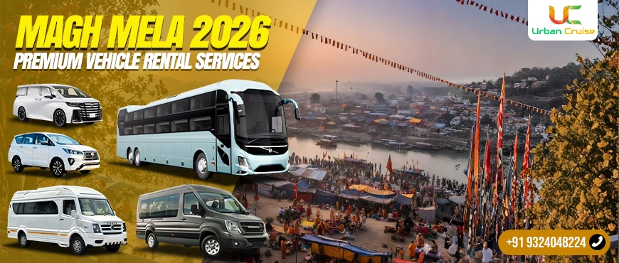 Vehicle Rental for Magh Mela 2026 | Delhi to Prayagraj Bus & Car Hire