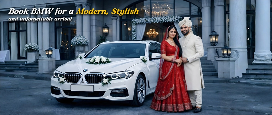 Book BMW car on rent for wedding