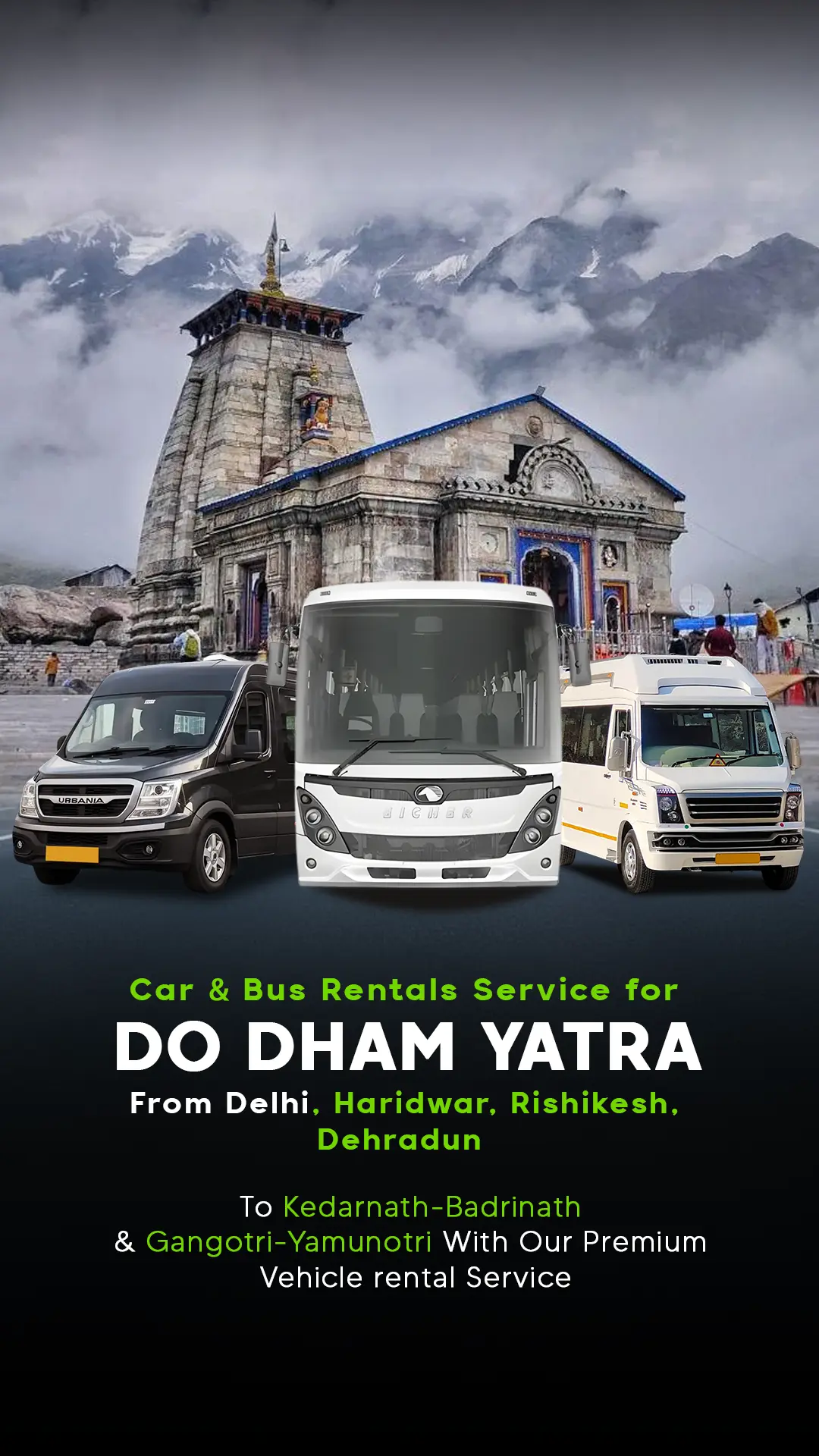 chardham on rent in delhi- Urban Cruise