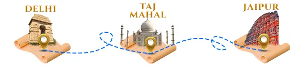 explore Golden Triangle Tour itinerary. with urban cruise 