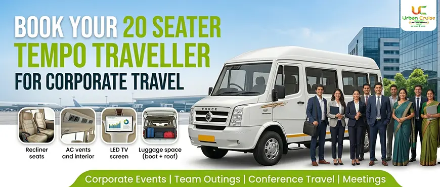 hire 20 seater tempo traveller for corporate travel