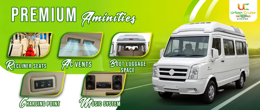 hire 10 seater tempo traveller on rent with modern amnities