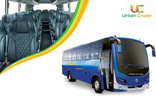 40 seater luxury bus on rent in Delhi by urban cruise