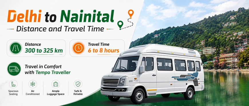 .Delhi to Nainital Distance and Travel Time