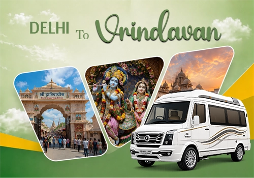 Delhi to Vrindavan Tempo Traveller