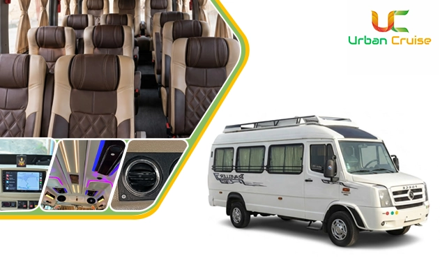 17 seater Tempo Traveller on Rent in Gurgram
