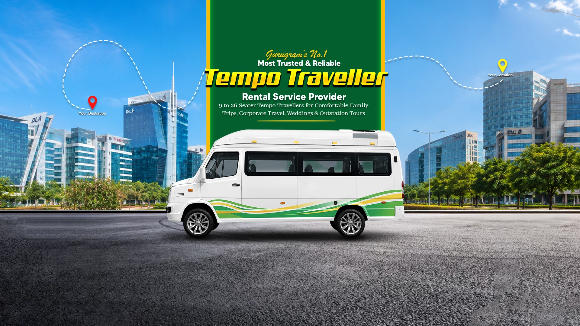Tempo Traveller on Rent in Gurgaon