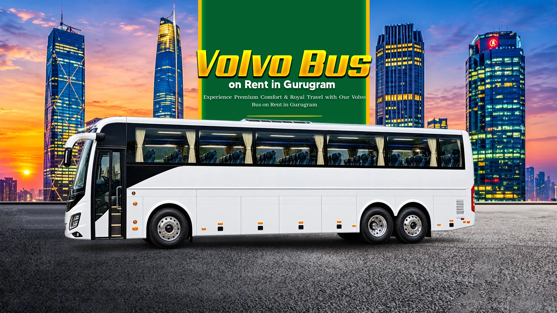 volvo bus on Rent in Gurgaon