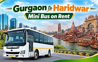 Gurgaon to Haridwar Mini Bus on Rent