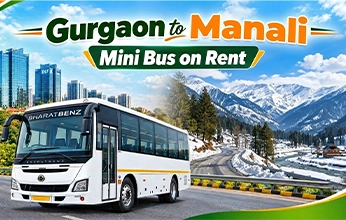 Gurgaon to Manali Mini Bus on Rent