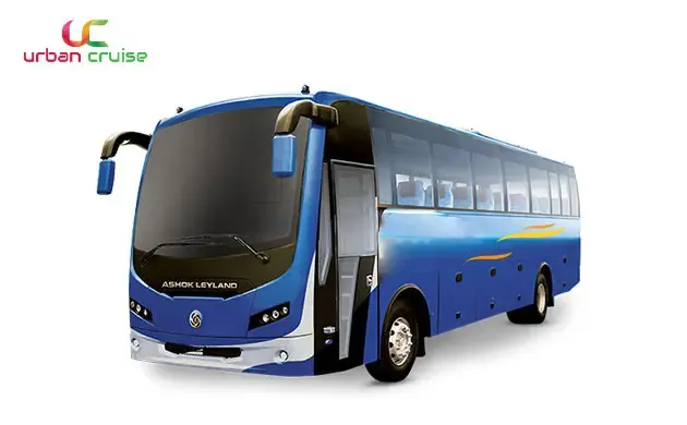 40 seater blue coloured ashok leyland bus on rent in Mumbai