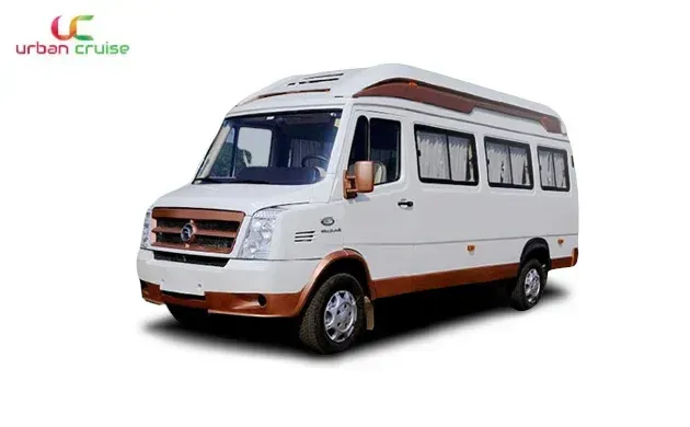 20 seater packed glass maharaja force tempo traveller on rent in Mumbai