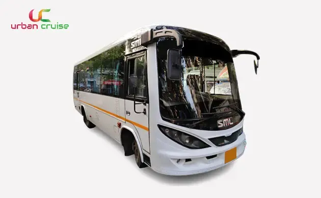 27 seater SML Mini Bus 27 seater pack glass SML mini bus on rent in Mumbai