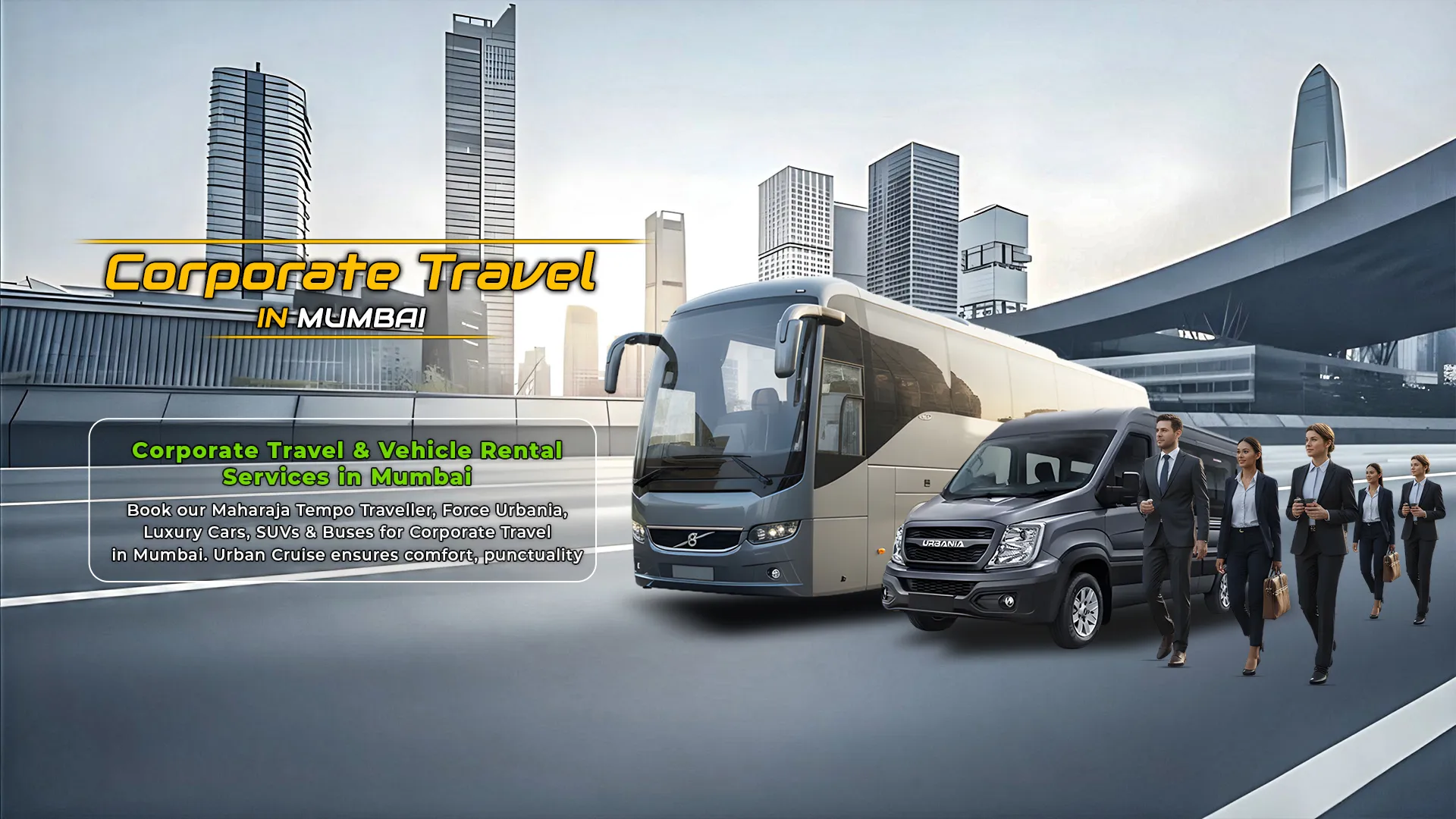 Traveller Tempo on rent in Mumbai - Urban Cruise