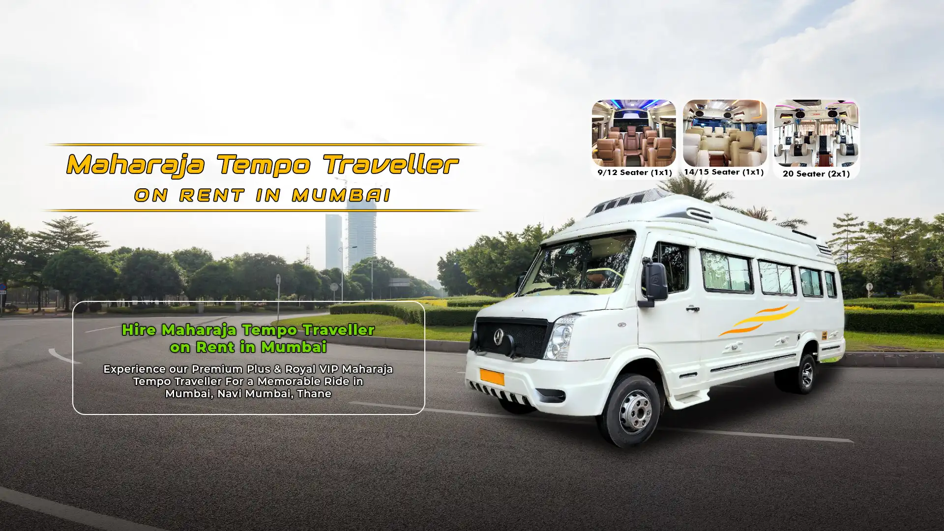 Traveller Tempo on rent in Mumbai - Urban Cruise