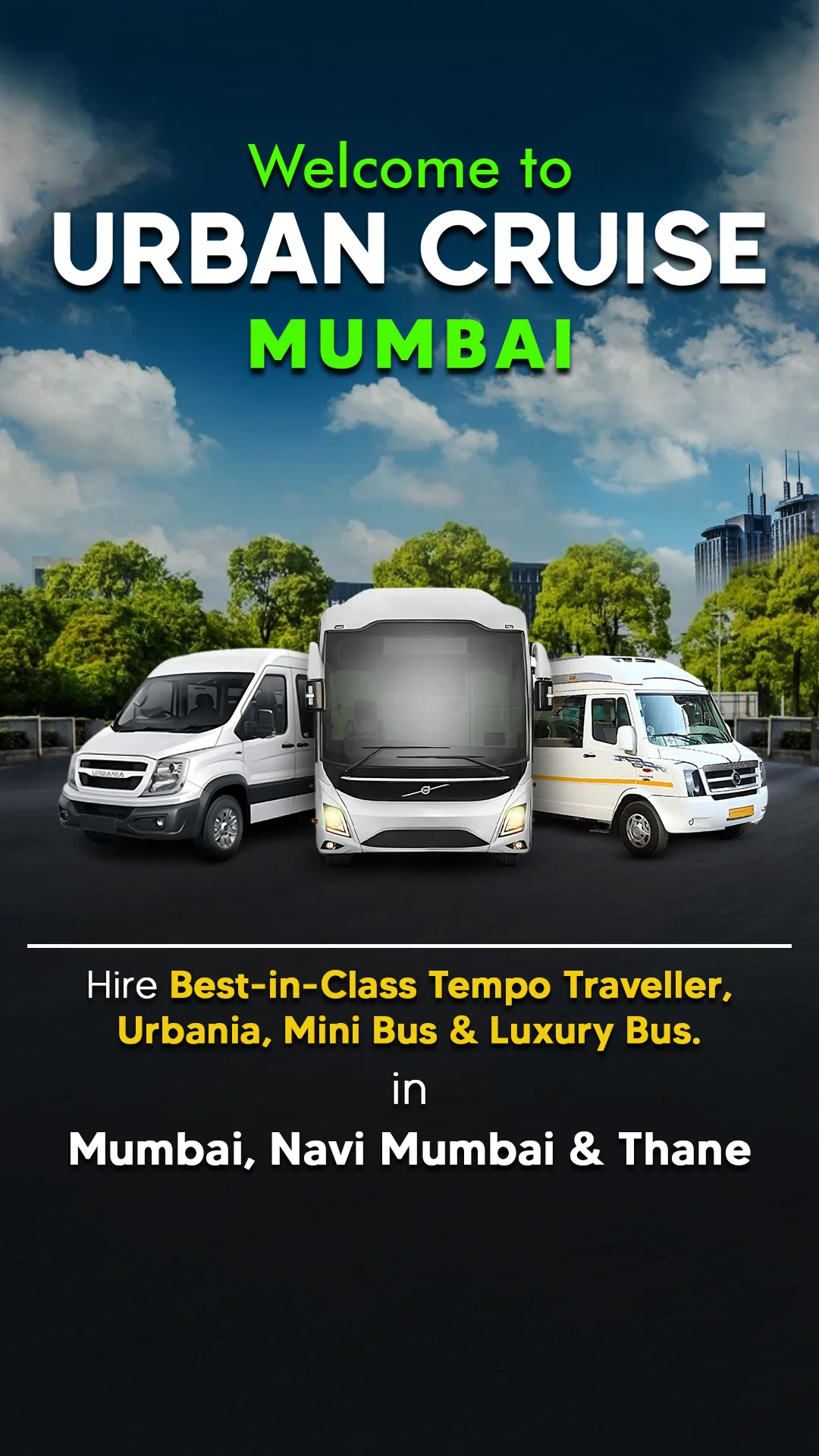  urbamn cruise vehicles on rent in Mumbai- Urban Cruise