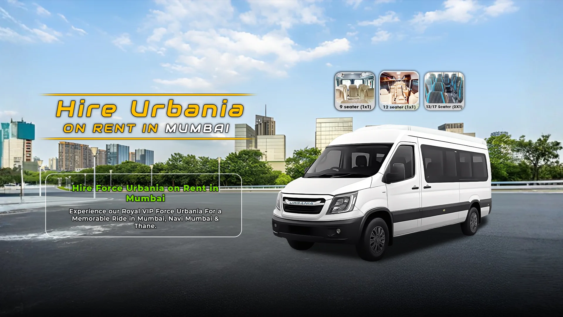 Urbania on rent in Mumbai - Urban Cruise