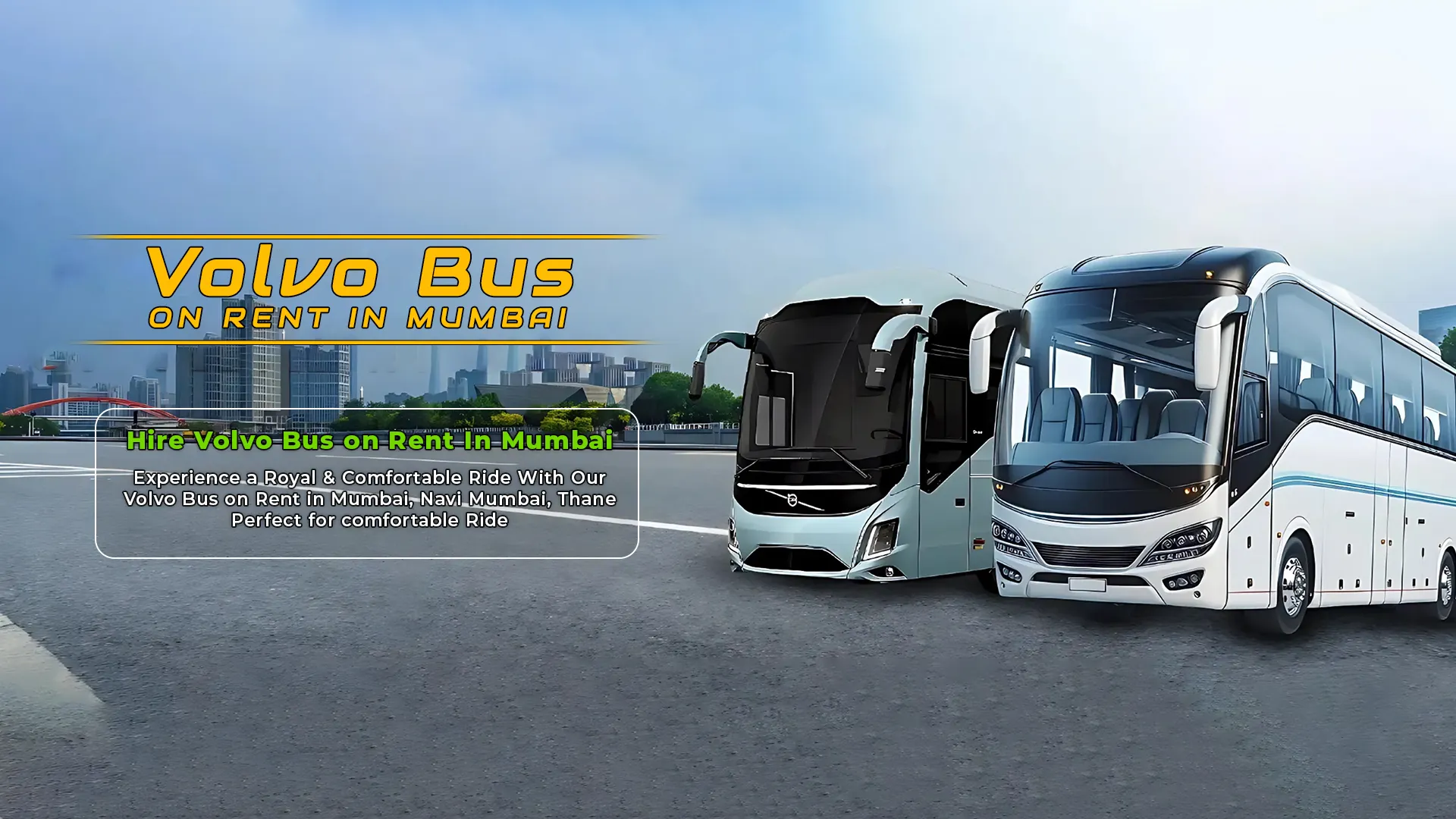 Luxury bus  on rent in Mumbai - Urban Cruise