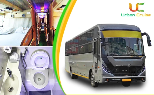 Hire Urban cruise 40 Seater (Berth + Seats) Bus with Washroom rent in Mumbai
