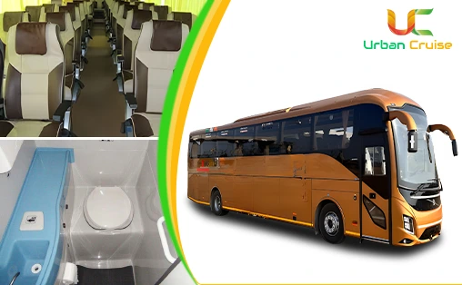Hire Urban Crusie 41 Seater Volvo Bus with Washroom on rent in Mumbai