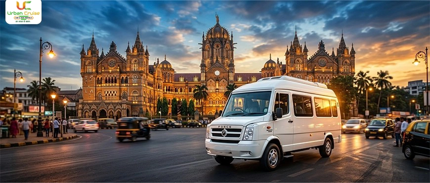 Hire tempo traveller on rent for CSMT