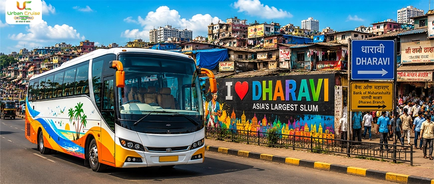 Hire bus on rent to explore Dharavi. 