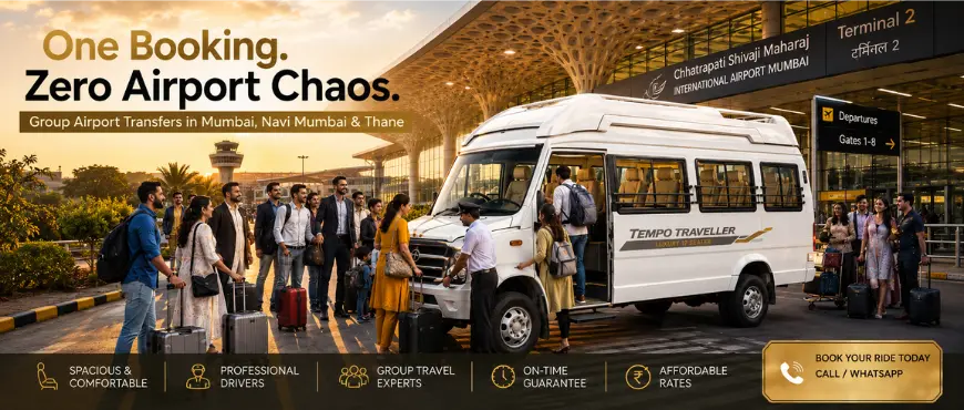 Tempo Traveller for Airport Pickup & Drop — CSMIA Mumbai