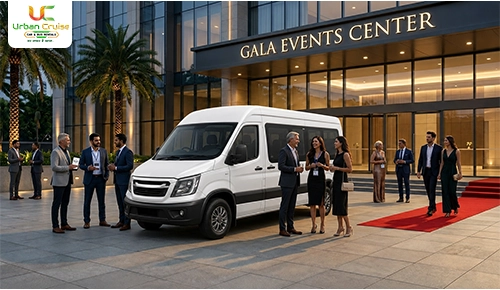 Urbania van rental in mumbai for corporate events