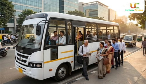 Hire mini Bus on rent for corporate event
